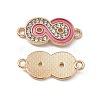 Alloy Crystal Rhinestone Connector Charms FIND-C019-38KCG-2