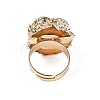 Natural Agate Cuff Rings RJEW-Q035-01G-3