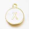 Brass Enamel Pendants KK-H103-01X-G-1
