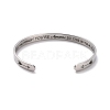304 Stainless Steel Open Cuff Bangle BJEW-G653-01P-07-2
