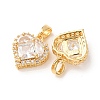 Valentine's Day Brass Micro Pave Clear Cubic Zirconia Pendants KK-A304-24A-G02-3