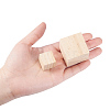 BENECREAT Solid Cube Wooden Block DIY-BC0010-04-4