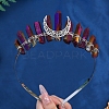 Eletroplated Quartz Crystal Hair Bands PW-WGA9730-16-1