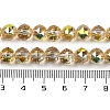 Transparent Electroplate Glass Beads Strands EGLA-N002-34C-C23-4