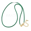 2MM Round Nylon Milan Cord Necklace Makings MAK-F038-C29-G-1