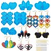 6Pcs DIY Pendant Silicone Molds DIY-SZ0006-45-1
