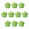 10Pcs Transparent Handmade Bumpy Lampwork Beads LAMP-TADJ0001-48D-2