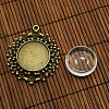 Transparent Clear Domed Glass Cabochon Cover for Alloy Photo Pendant Making KK-X0052-NF-5