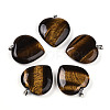 Natural Tiger Eye Pendants G-S364-006D-1