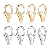 CHGCRAFT 8Pcs 2 Colors Brass Lobster Claw Clasps KK-CA0002-02-1