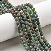 Natural Ruby in Zoisite Beads Strands G-R011-A02-03-1