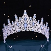 Alloy Rhinestone Crown Hair Bands for Woman Girls PW-WGB2F57-09-1