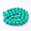 Natural Mashan Jade Round Beads Strands G-D263-10mm-XS15-3