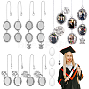 16Pcs 4 Styles Alloy Pendant Cabochon Settings FIND-PH0010-57-1