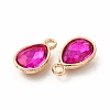 Faceted Glass Rhinestone Pendants GLAA-I051-A15-3