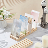 2Pcs Rectangle Wooden Card Slotted Display Stands AJEW-FG0005-78-5