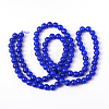Painted Glass Bead Strands DGLA-S071-8mm-50-3