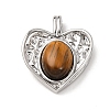 Natural Tiger Eye Pendants KK-A279-14P-1