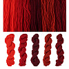 5 Skeins 5 Colors Red Color Theme Acrylic Fiber Yarn OCOR-TA0003-19A-3