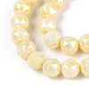 Anti-Tarnish Electroplate Glass Beads Strands GLAA-N010-6mm-01-2