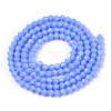 Opaque Solid Color Imitation Jade Glass Beads Strands EGLA-A039-P2mm-D19-3