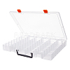 48 Grids Transparent Polypropylene(PP) Storage Box Organizer CON-WH0089-60A-1