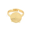 Brass Adjustable Finger Rings Findings KK-A272-04B-G-2