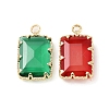 Brass with K9 Glass Pendants KK-C024-30KCG-2