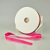 1 inch (25mm) Wide Star Printed Deep Pink Grosgrain Ribbons for Hairbows X-SRIB-G006-25mm-03-1