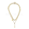 Pendant Necklaces & Cuban Link Chain Necklaces Sets NJEW-JN03031-2