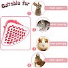 Plastic Small Animal Triangle Toilet Trainer Corner AJEW-GA0001-34A-3