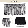 10 Yards Polyester Tassel Ribbon OCOR-WH0078-133-2