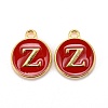 Golden Plated Alloy Enamel Charms ENAM-S118-03Z-1