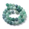 Natural & Dyed Crackle Agate Bead Strands G-T056-6mm-06-3