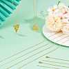 20Pcs Classic Plain 304 Stainless Steel Flat Cable Chain Necklaces Set NJEW-SC0001-22-4