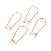 Ion Plating(IP) 304 Stainless Steel Hoop Earrings Findings Kidney Ear Wires X-STAS-L216-22B-G-1