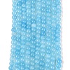 Ombre Effect Dyed Crackle Glass Beads Strands GLAA-Q106-01A-B05-2