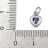 Brass with Cubic Zirconia Pendants KK-A269-67P-4