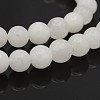 Natural Round White Jade Bead Strands X-G-P070-01-10mm-1