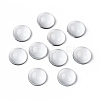 Transparent Half Round Glass Cabochons X-GGLA-R027-25mm-1