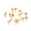 304 Stainless Steel Cup Pearl Peg Bails Pin Pendants X-STAS-F227-50-G-3
