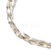 Electroplate Transparent Glass Beads Strands EGLA-E046-E02-3