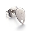 Non-Tarnish 304 Stainless Steel Stud Earring Findings X-STAS-L211-05A-P-1