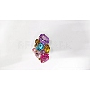 Left and Right Detachable Glass Rhinestone Shoe Decoration AJEW-WH0235-79-3