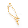 Zinc Alloy Open Back Bezel Pendants X-PALLOY-E564-01G-2