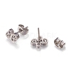 304 Stainless Steel Stud Earrings EJEW-N045-12P-2
