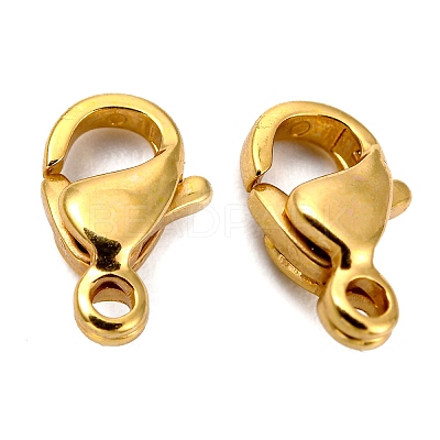 Polished 316 Surgical Stainless Steel Lobster Claw Clasps STAS-R072-13A-G-1