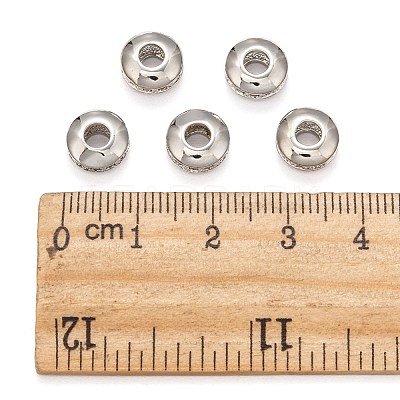Brass Micro Pave Cubic Zirconia Beads ZIRC-F001-121P-1