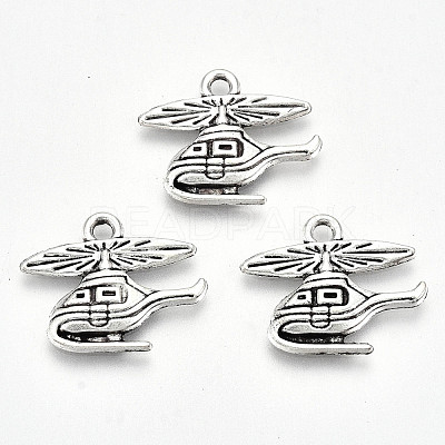 Tibetan Style Alloy Pendants TIBE-S323-058AS-RS-1