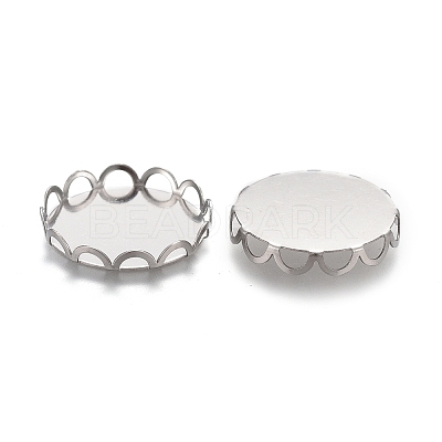 Tarnish Resistant 304 Stainless Steel Cabochon Settings LS-STAS-P249-16E-P-1